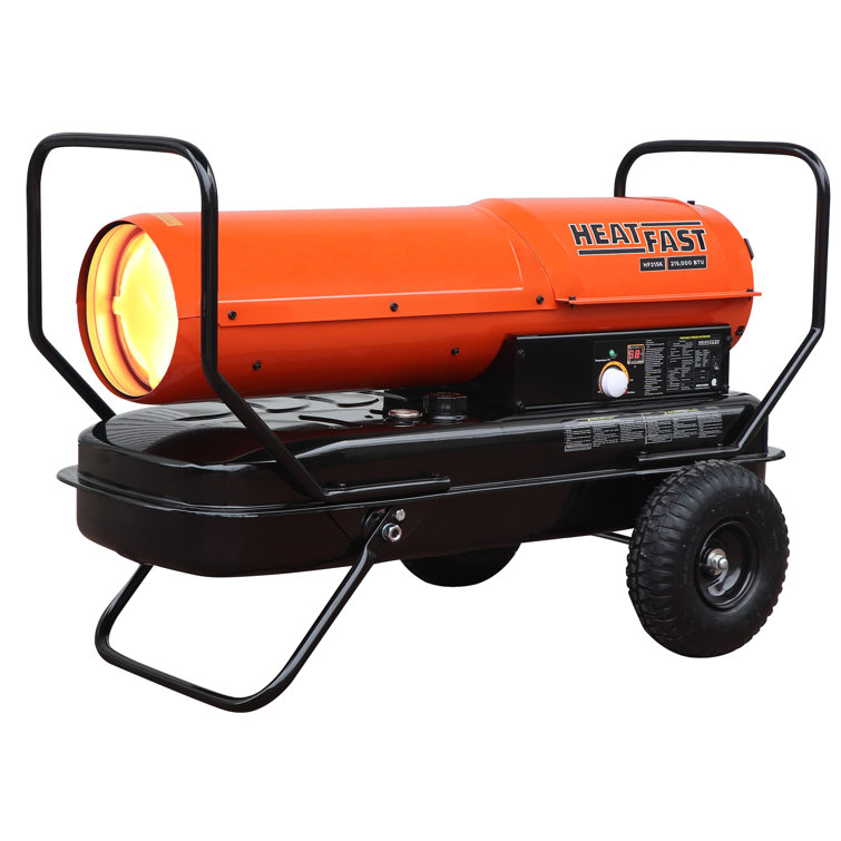 Heatfast 125000 BTU Kerosene Utility Space Heater with Digital Display